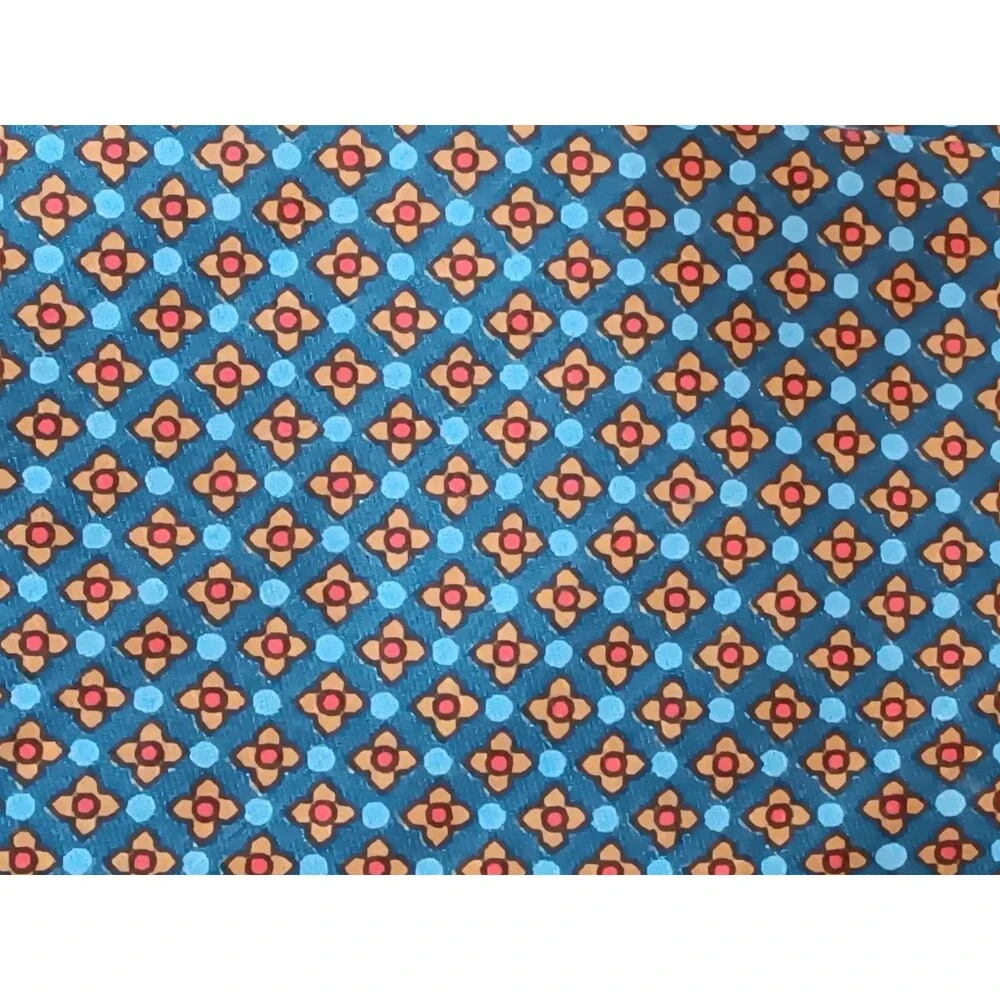 Tie 70s 80s 90s Y2K Mens The Carlton Collection Blue Gold Red 3.25 Wide 58 Long